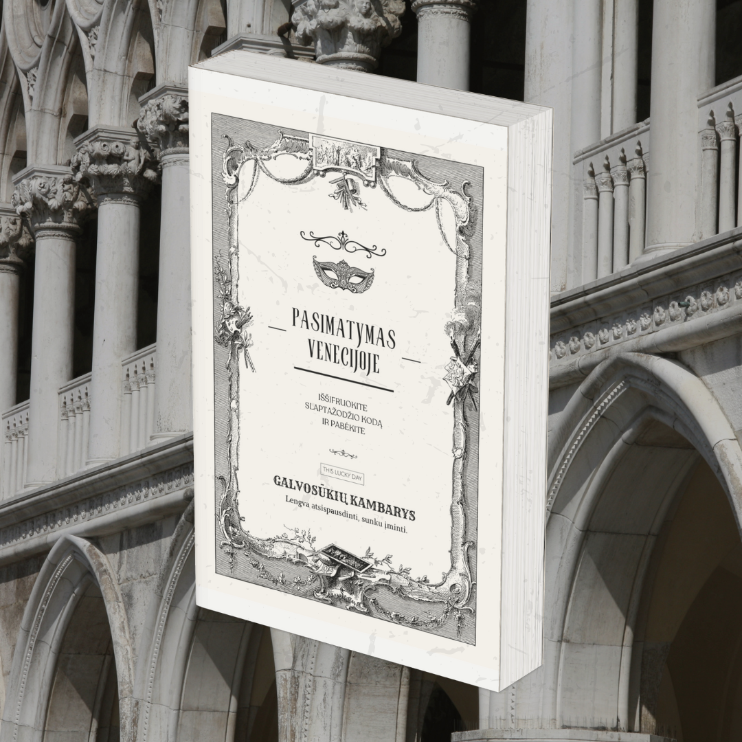 Pasimatymas Venecijoje - galvosūkių iššūkis (PDF) 2-6 žaidėjai