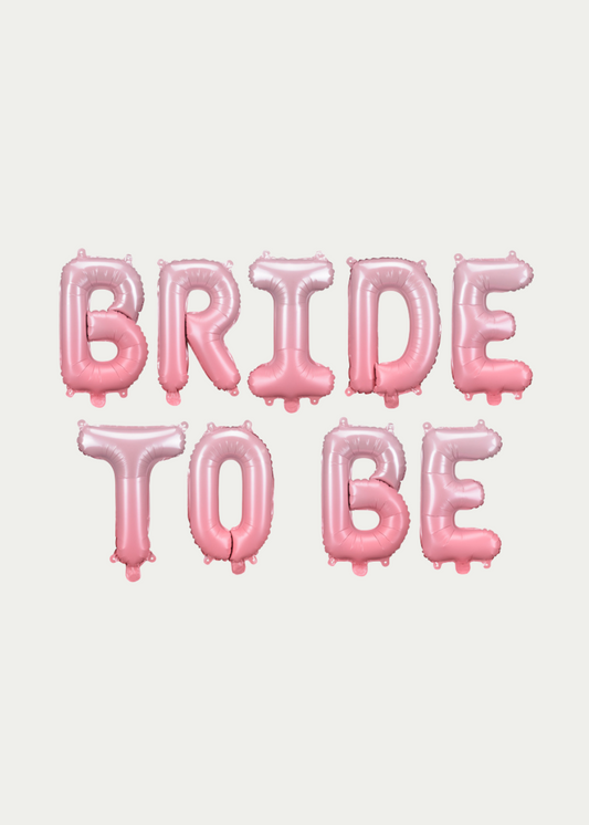 Balionas folinis BRIDE TO BE, 350x45 cm, rožinis