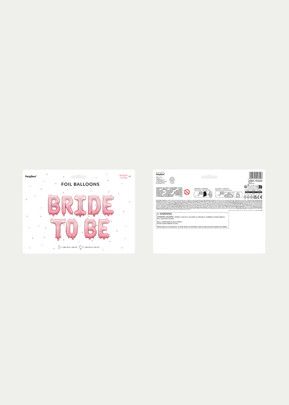 Balionas folinis BRIDE TO BE, 350x45 cm, rožinis