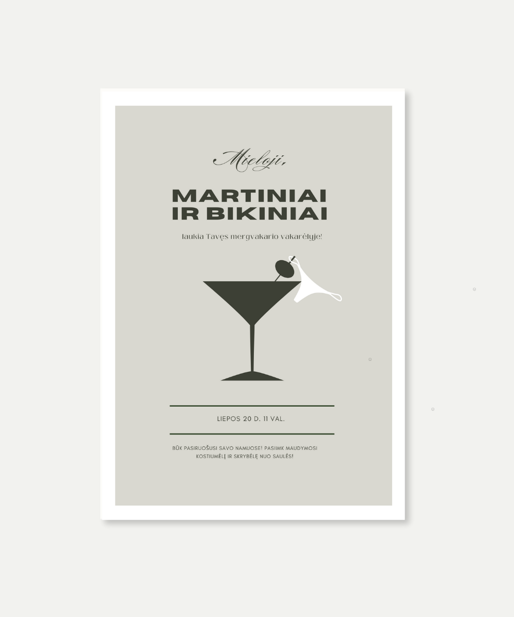 PDF kvietimas į mergvakarį "MARTINIAI IR BIKINIAI"