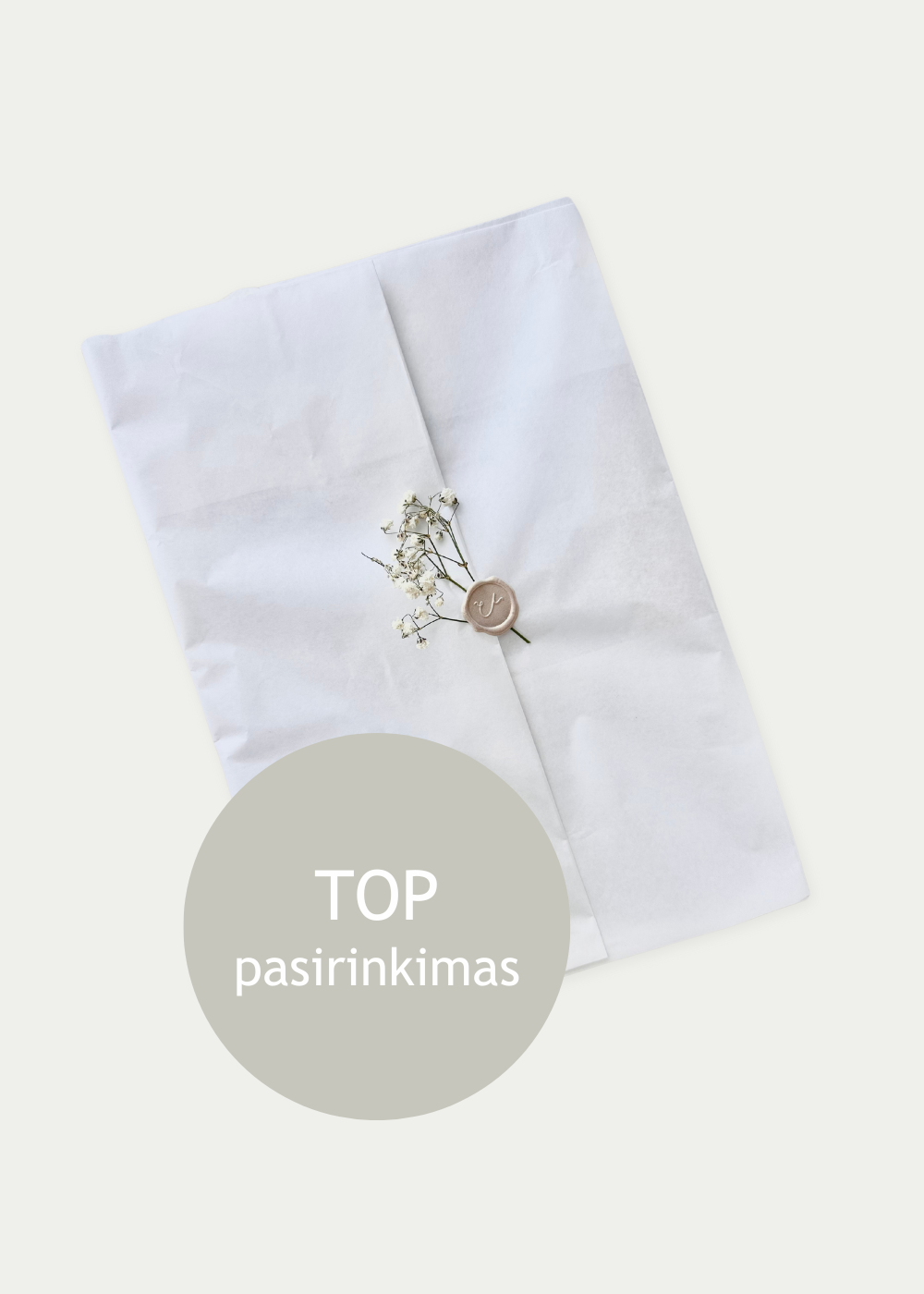 Mergvakario priesaika "FLORAL" šilkiniame popieriuje