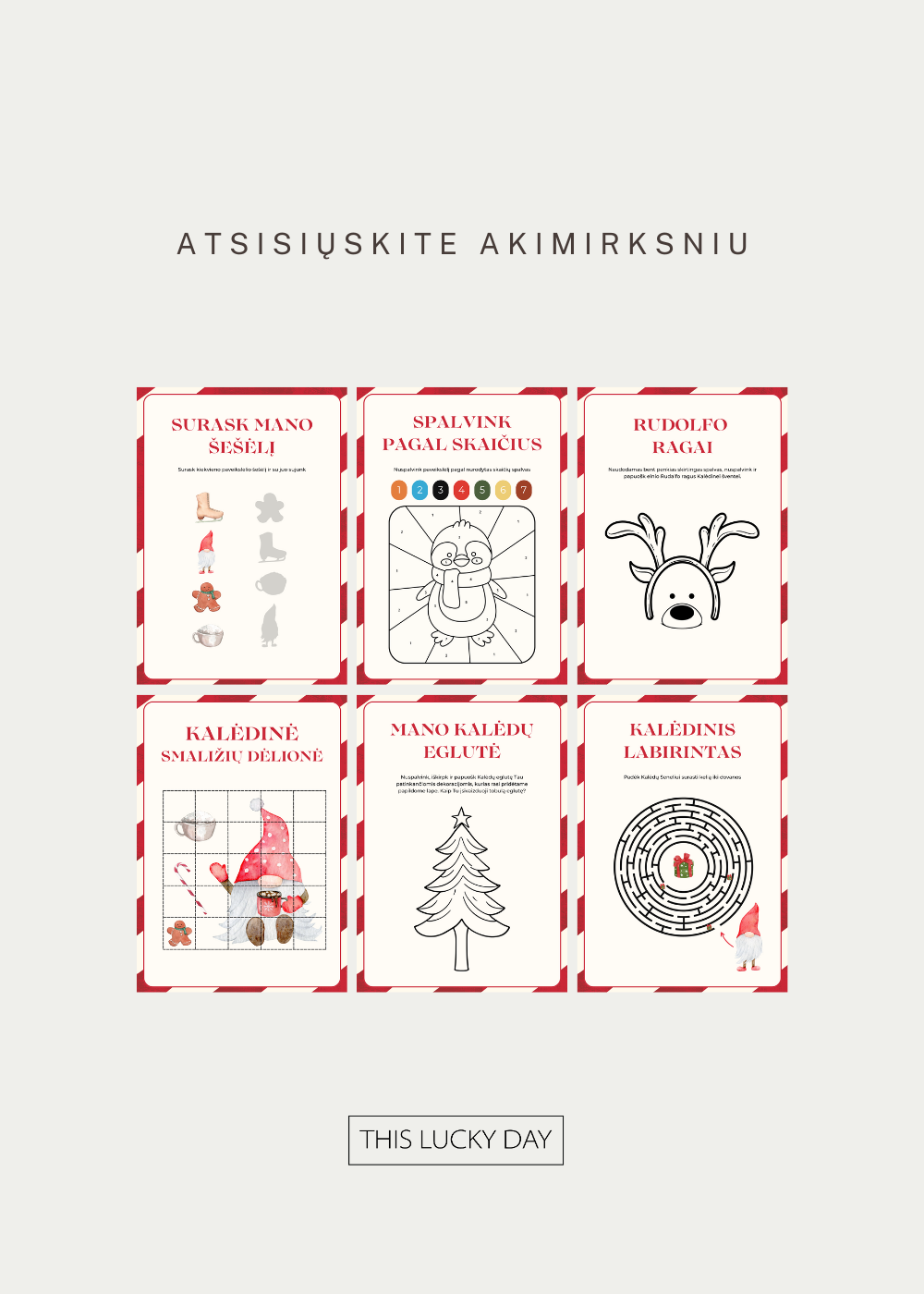 Skaitmeninis Kalėdinis rinkinys mažiausiems, nuo 3m.