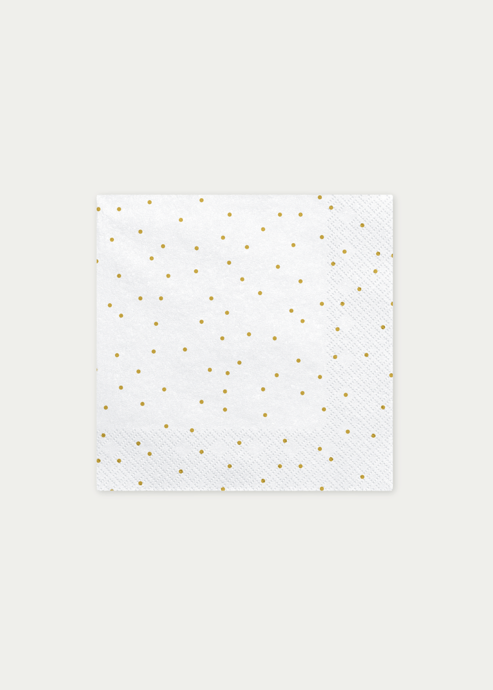 Servetėlės su aukso spalvos taškiukais, 33x33 cm