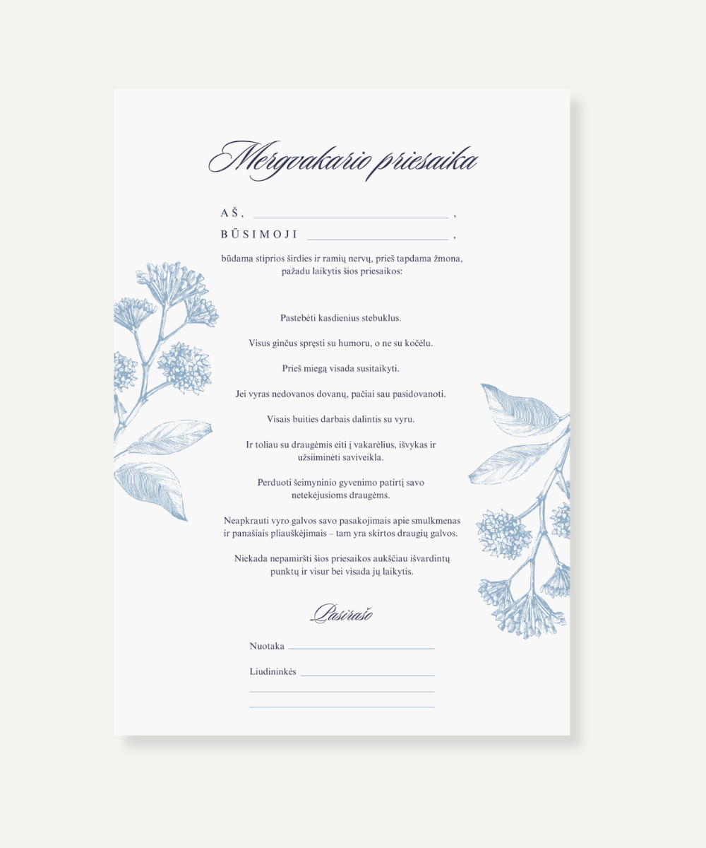 Mergvakario priesaika elegantiškai nuotakai