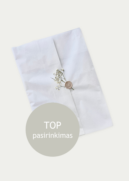 Mergvakario priesaika "FLORAL" šilkiniame popieriuje