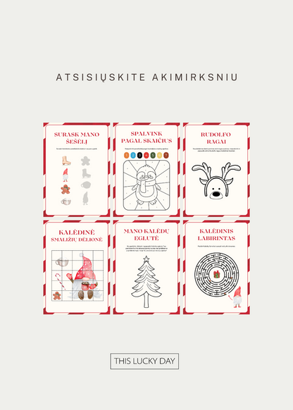 Skaitmeninis Kalėdinis rinkinys mažiausiems, nuo 3m.